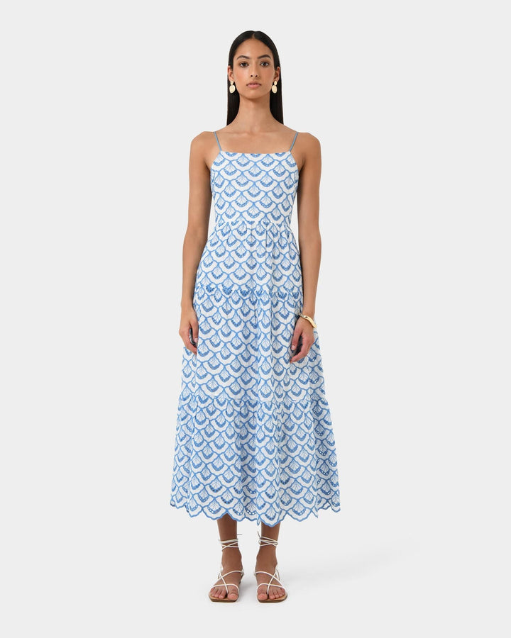 Embroidered Maxi Dress for Women