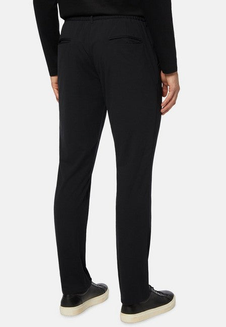 Men’s Slim Straight-Leg Pants with Concealed Front Closure