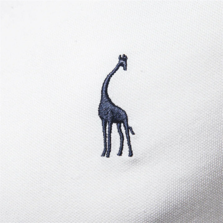 Men's Polo Shirt with Button Placket and Ribbed Cuffs