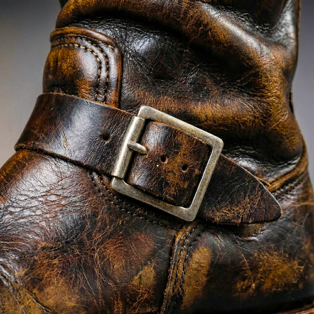 Men's Mid-Calf Boots with Buckle Straps and Lug Sole