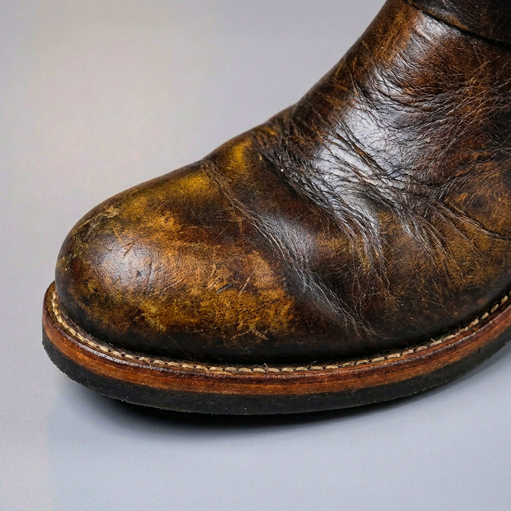 Men's Mid-Calf Boots with Buckle Straps and Lug Sole