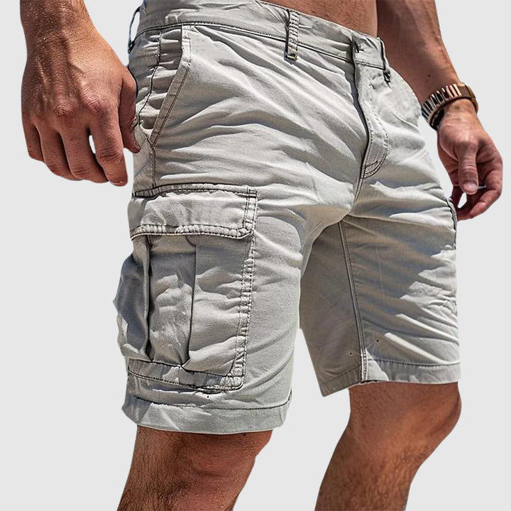 Men’s Mid-Length Shorts with Side Pockets and Belt Loops
