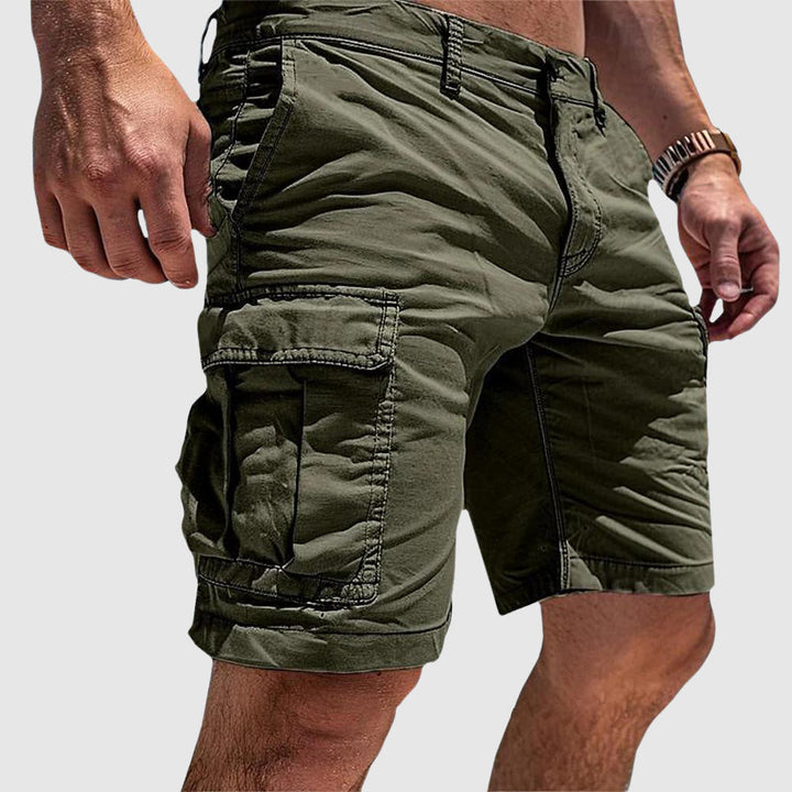 Men’s Mid-Length Shorts with Side Pockets and Belt Loops