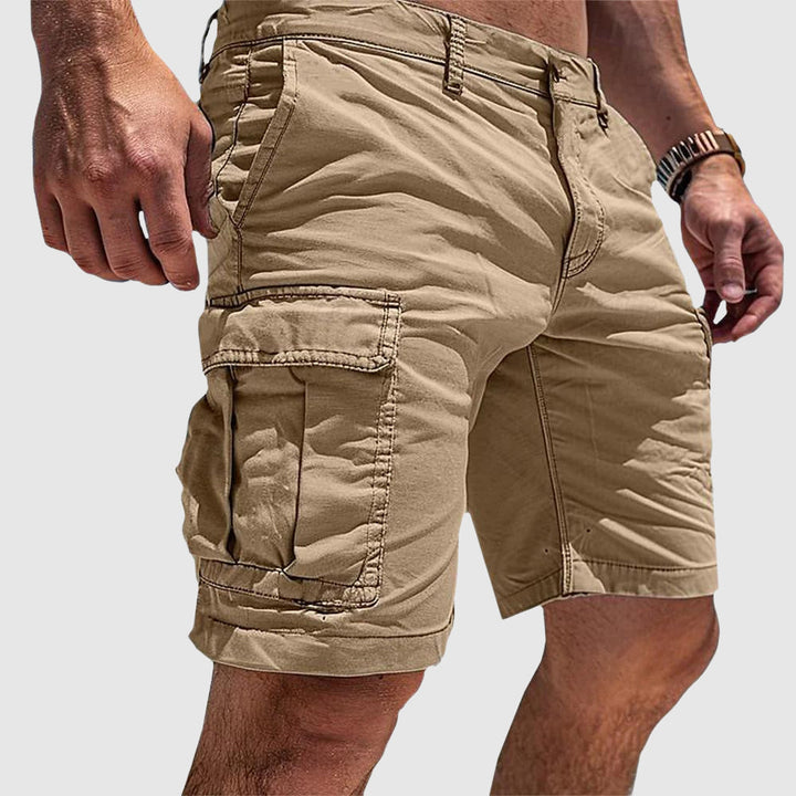 Men’s Mid-Length Shorts with Side Pockets and Belt Loops