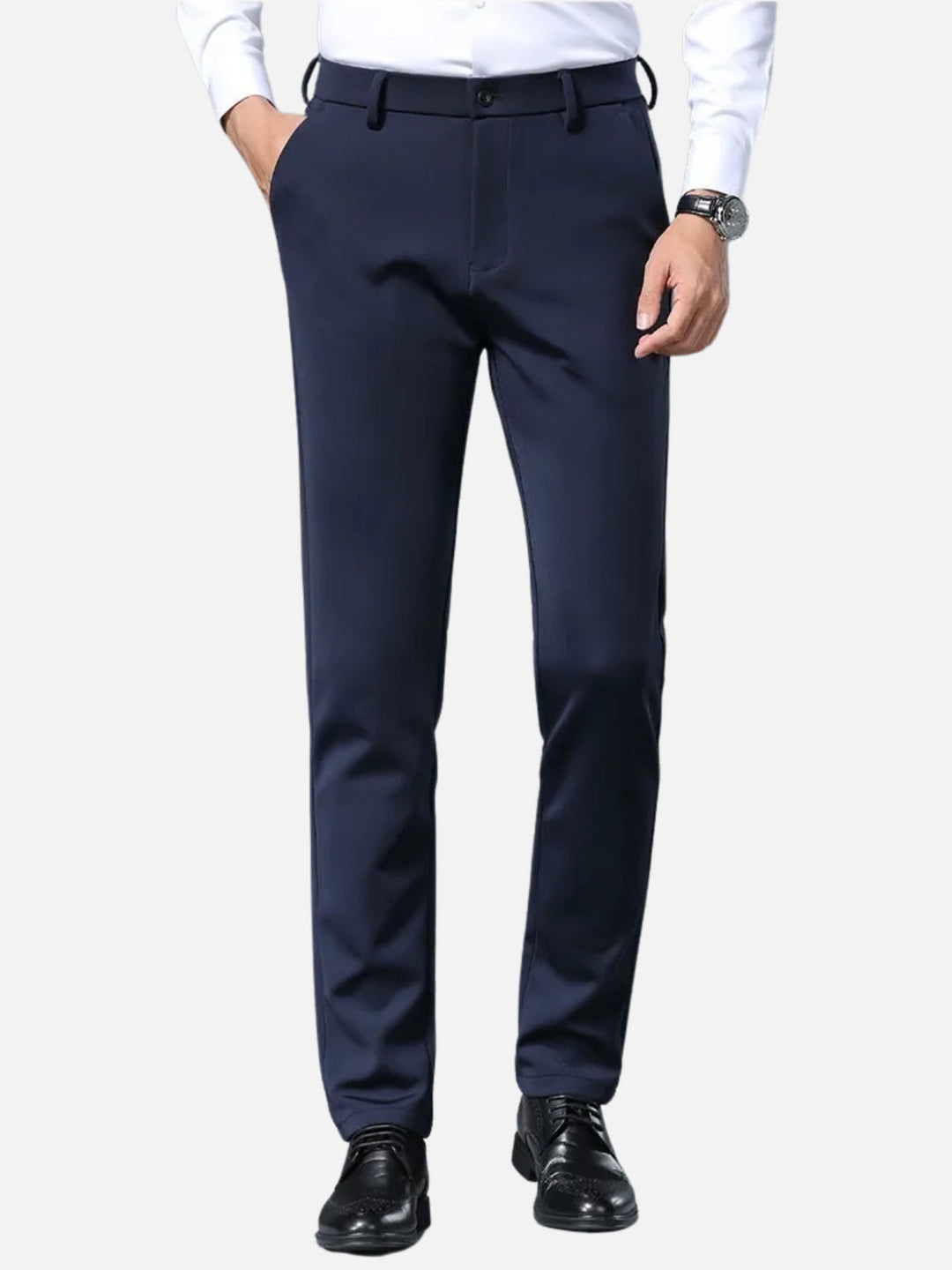 Men's Pants with Side Pockets and Belt Loops