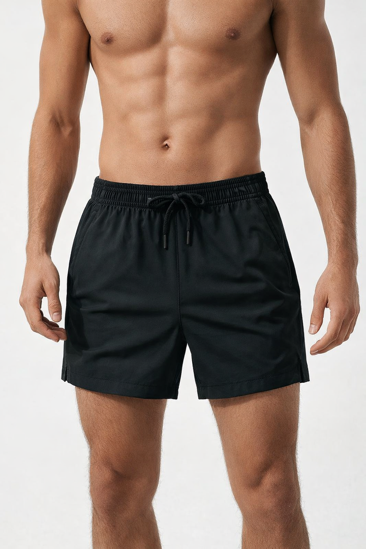 Men's Shorts with Drawstring Waist and Side Pockets