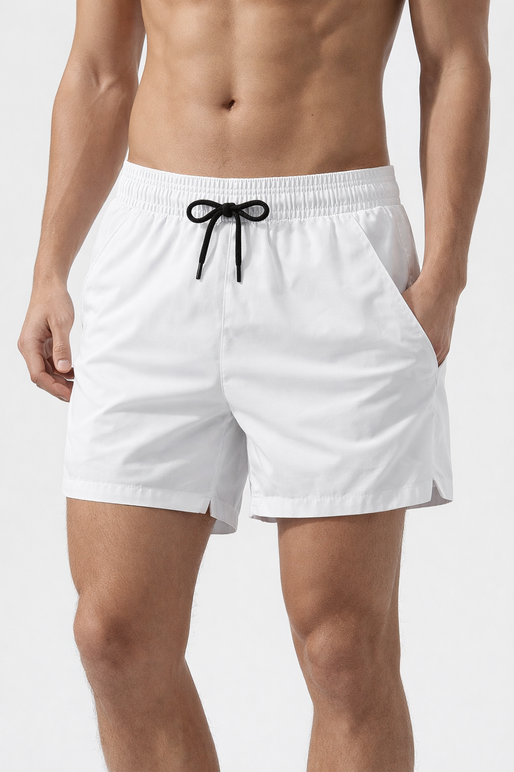 Men's Shorts with Drawstring Waist and Side Pockets