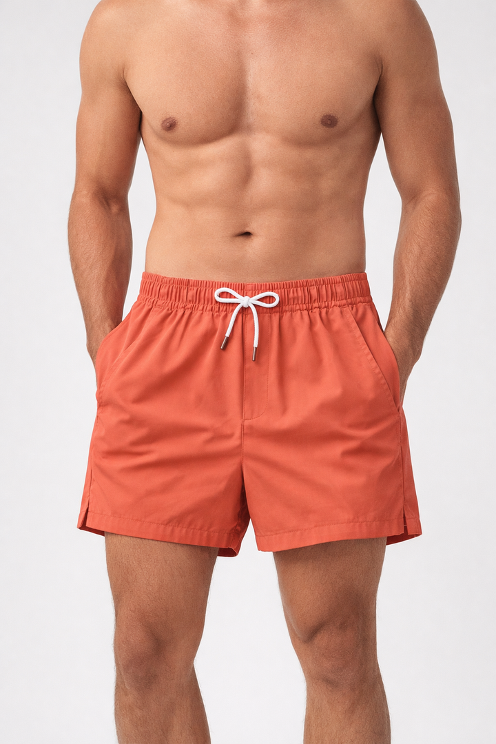 Men's Shorts with Drawstring Waist and Side Pockets