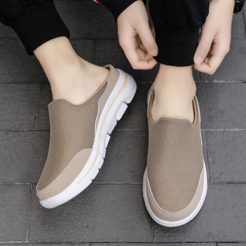Men’s Slip On Sandals with Rounded and Closed-Toe