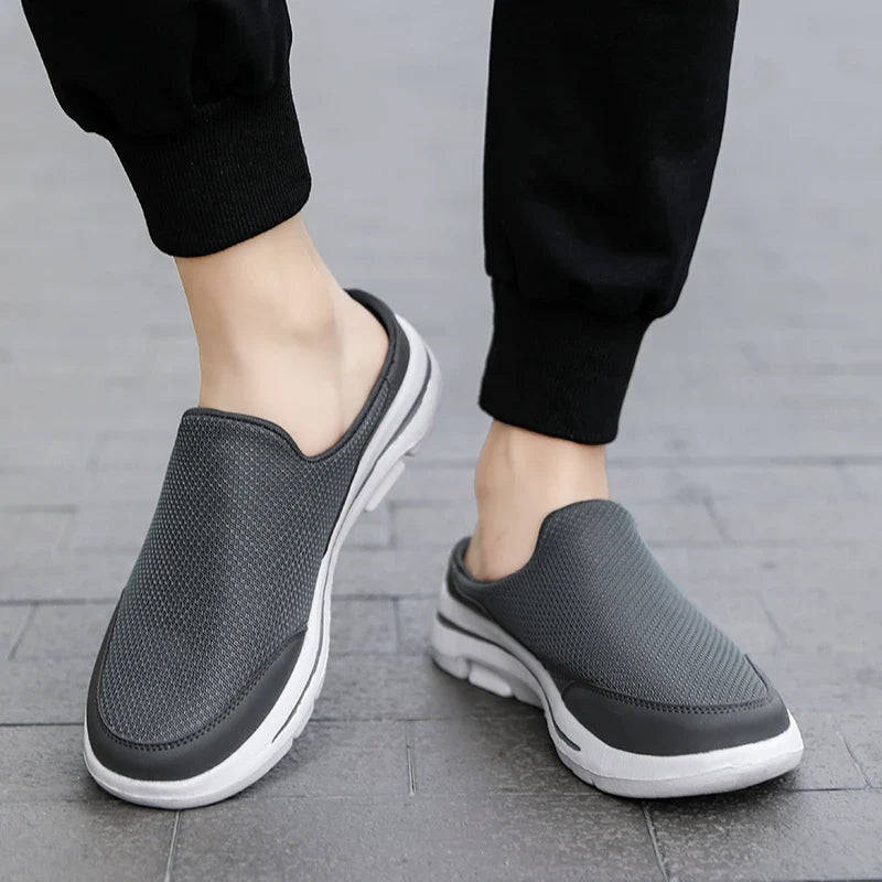 Men’s Slip On Sandals with Rounded and Closed-Toe