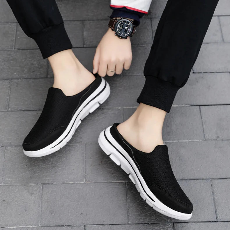 Men’s Slip On Sandals with Rounded and Closed-Toe
