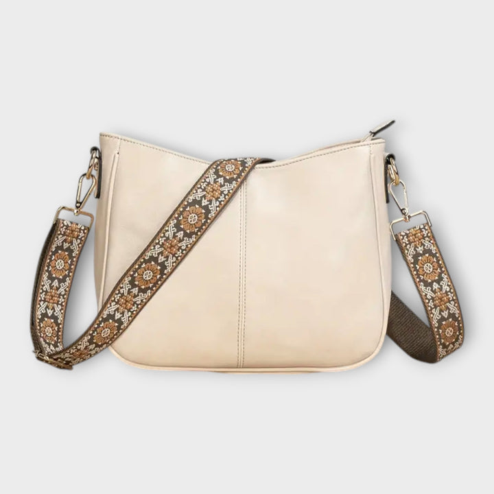Women’s Crossbody Bag with Rectangular Shape and Adjustable Patterned Strap
