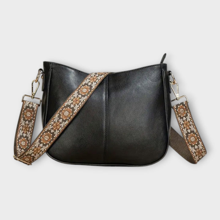 Women’s Crossbody Bag with Rectangular Shape and Adjustable Patterned Strap