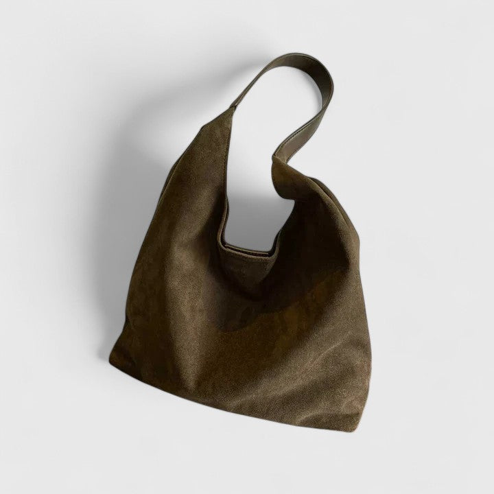 Women’s Shoulder Bag with Wide Opening and Single Strap