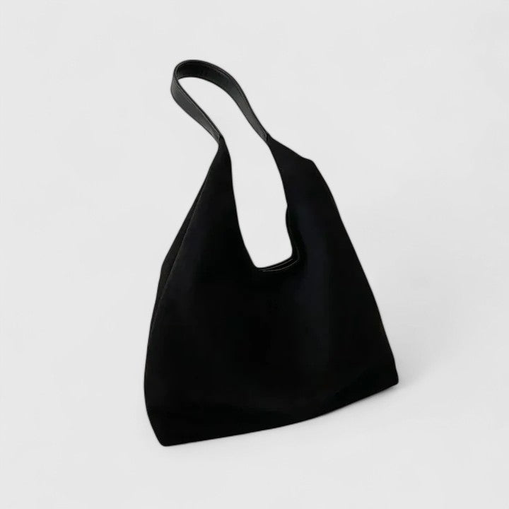 Women’s Shoulder Bag with Wide Opening and Single Strap