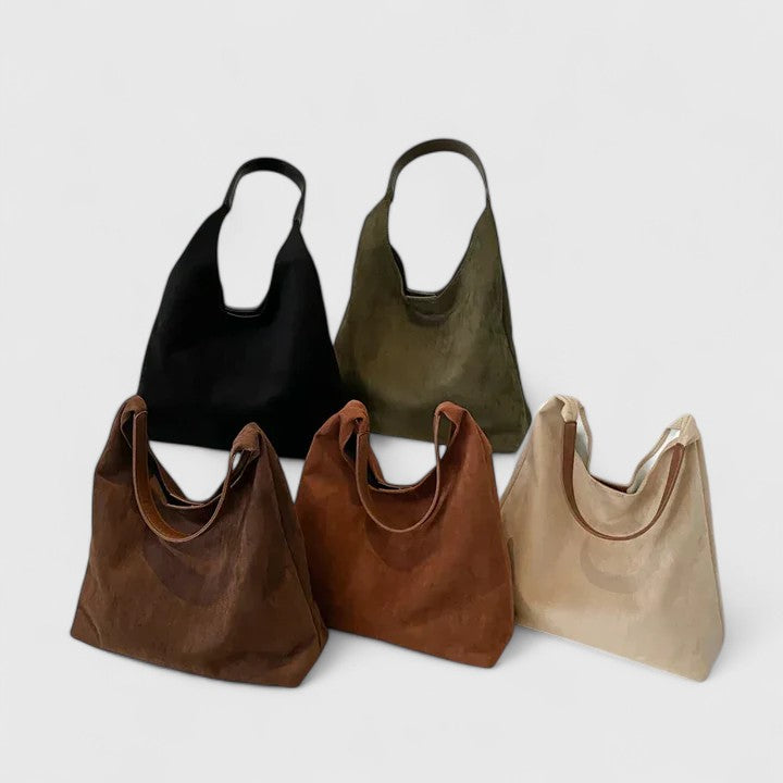 Women’s Shoulder Bag with Wide Opening and Single Strap