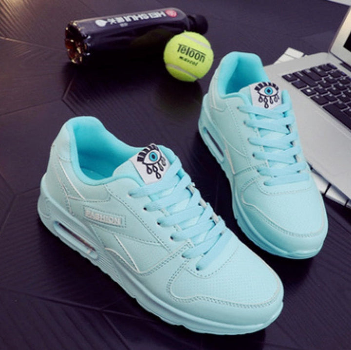Women's Sneakers with Lace Up and Platform Sole
