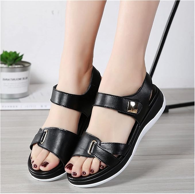 Women’s Thick Toe Adjustable Strap Sandals with Open Sole and Side Fastenings